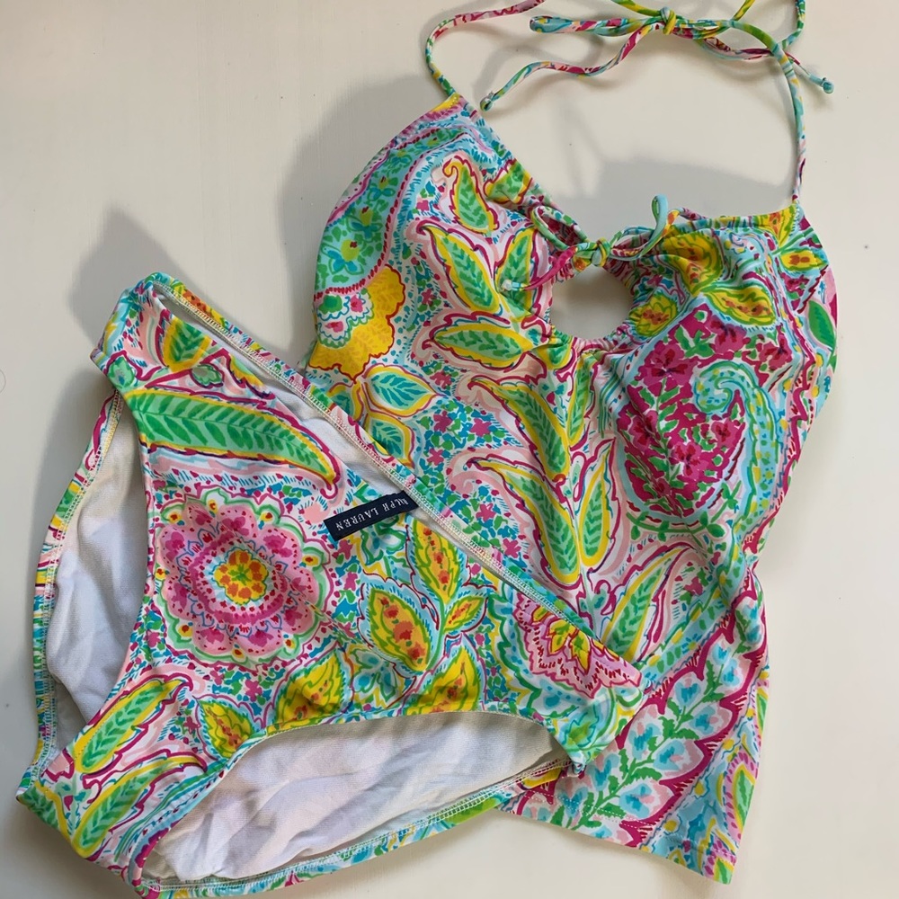 Ralph Lauren paisley swim set